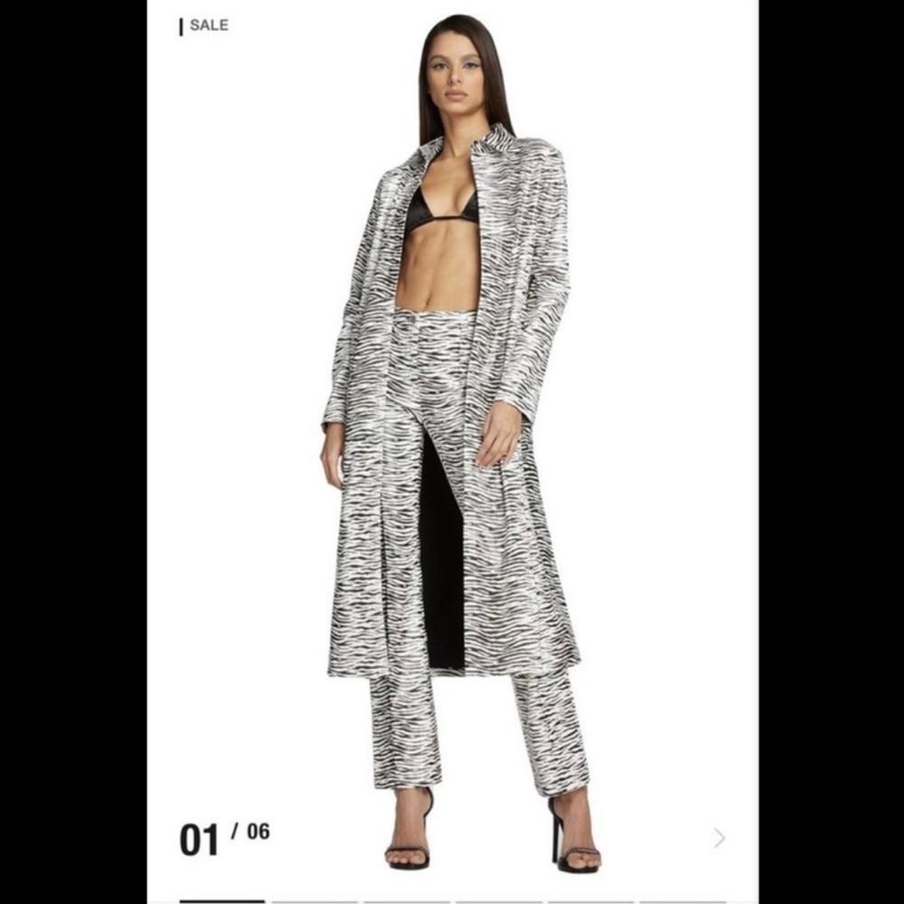 I.AM.GIA Hera zebra print faux leather coat New with tags